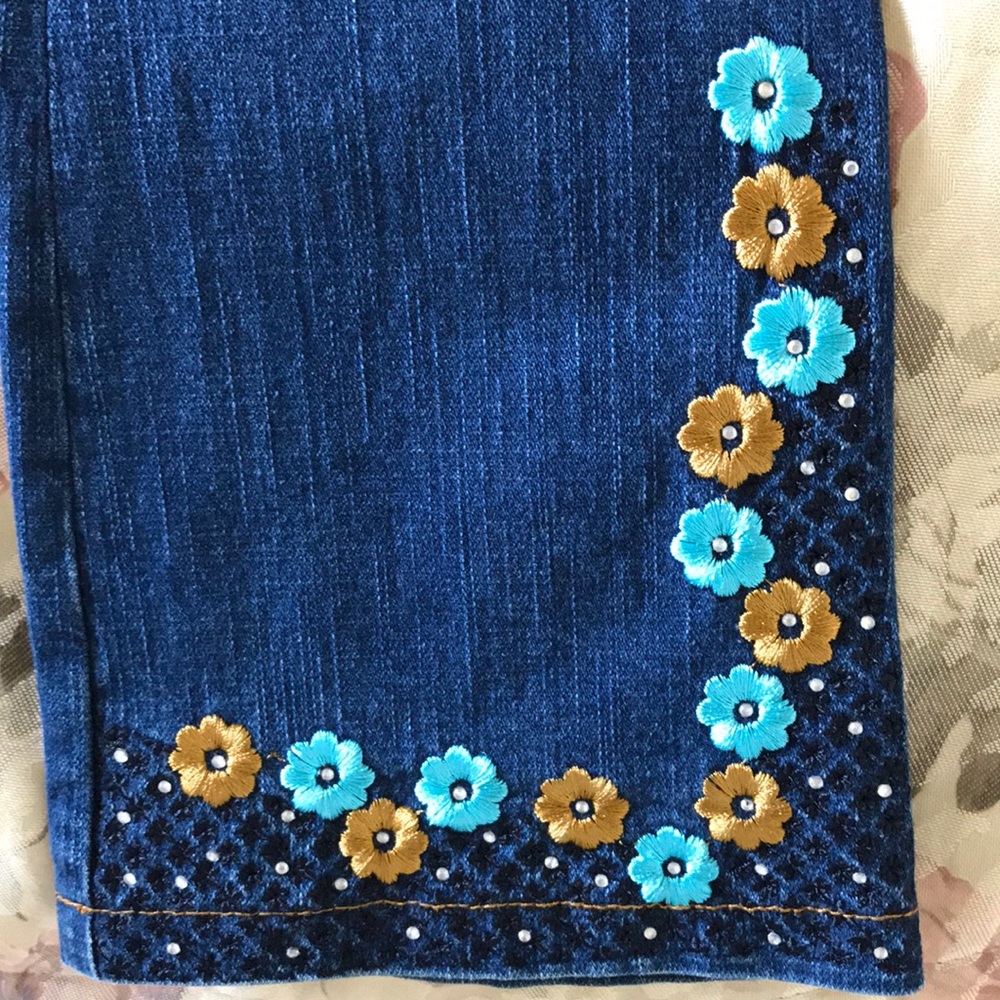 💡Flower jeans - Picture 3 of 6